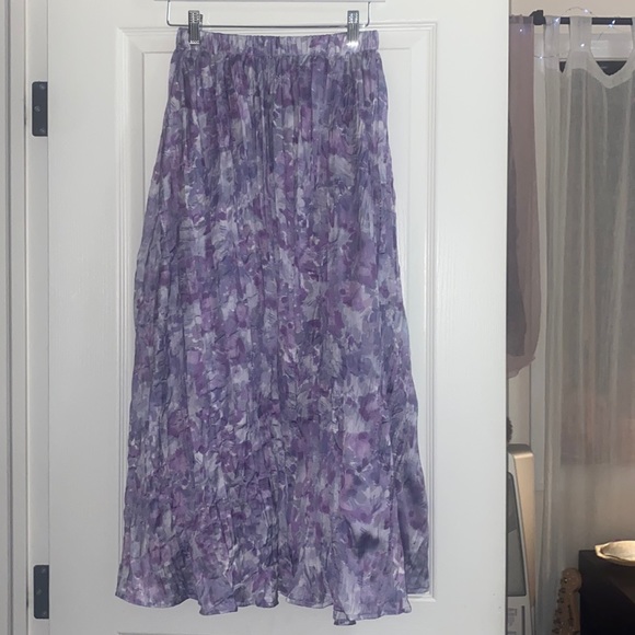 Couturist Painting Pattern Chiffon Midi Skirt - Picture 1 of 3